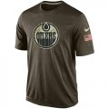 Wholesale Cheap Men's Edmonton Oilers Salute To Service Nike Dri-FIT T-Shirt