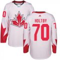 Wholesale Cheap Team Canada #70 Braden Holtby White 2016 World Cup Stitched Youth NHL Jersey