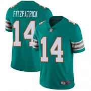 Wholesale Cheap Nike Dolphins #14 Ryan Fitzpatrick Aqua Green Alternate Men's Stitched NFL Vapor Untouchable Limited Jersey