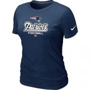 Wholesale Cheap Women's Nike New England Patriots Critical Victory NFL T-Shirt Dark Blue