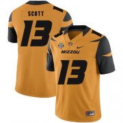 Wholesale Cheap Missouri Tigers 13 Kam Scott Gold Nike College Football Jersey