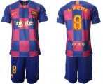 Wholesale Cheap Barcelona #8 A.Iniesta 20th Anniversary Edition Home Soccer Club Jersey