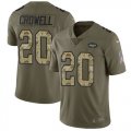 Wholesale Cheap Nike Jets #20 Isaiah Crowell Olive/Camo Men's Stitched NFL Limited 2017 Salute To Service Jersey