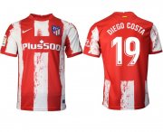 Wholesale Cheap Men 2021-2022 Club Atletico Madrid home aaa version red 19 Nike Soccer Jersey