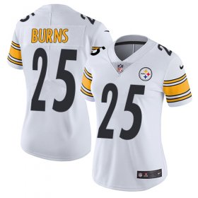 Wholesale Cheap Nike Steelers #25 Artie Burns White Women\'s Stitched NFL Vapor Untouchable Limited Jersey