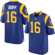 Wholesale Cheap Nike Rams #16 Jared Goff Royal Blue Alternate Youth Stitched NFL Elite Jersey