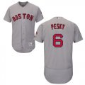 Wholesale Cheap Red Sox #6 Johnny Pesky Grey Flexbase Authentic Collection Stitched MLB Jersey