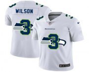Wholesale Cheap Men's Seattle Seahawks #3 Russell Wilson White 2020 Shadow Logo Vapor Untouchable Stitched NFL Nike Limited Jersey