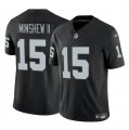 Cheap Youth Las Vegas Raiders #15 Gardner Minshew II Black 2024 F.U.S.E. Vapor Untouchable Football Stitched Jersey
