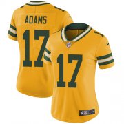 Wholesale Cheap Nike Packers #17 Davante Adams Yellow Women's Stitched NFL Limited Rush Jersey