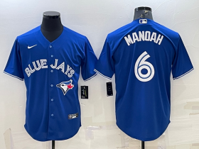 Wholesale Cheap Men\'s Toronto Blue Jays #6 Alek Manoah Royal Cool Base Stitched Jersey