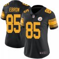 Wholesale Cheap Women's Pittsburgh Steelers #85 Eric Ebron Color Rush Jersey - Black Limited
