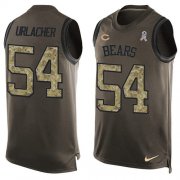 Wholesale Cheap Nike Bears #54 Brian Urlacher Green Men's Stitched NFL Limited Salute To Service Tank Top Jersey