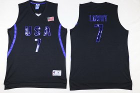 Wholesale Cheap 2016 Olympics Team USA Men\'s #7 Carmelo Anthony All Black Soul Swingman Jersey