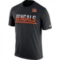 Wholesale Cheap Men's Cincinnati Bengals Nike Practice Legend Performance T-Shirt Black