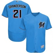 Wholesale Cheap marlins #21 Curtis Granderson Blue Flexbase Authentic Collection Stitched MLB Jersey