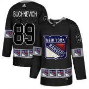 Wholesale Cheap Adidas Rangers #89 Pavel Buchnevich Black Authentic Team Logo Fashion Stitched NHL Jersey