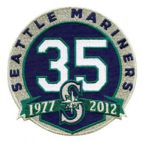 Wholesale Cheap Stitched Seattle Mariners 35th Anniversary Jersey Patch