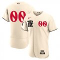 Cheap Men's Texas Rangers Customized Cream 2023 City Connect Flex Base Stitched Baseball Jersey