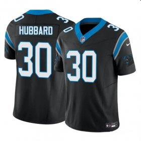 Cheap Men\'s Carolina Panthers #30 Chuba Hubbard Black 2023 F.U.S.E. Vapor Limited Football Stitched Jersey