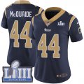 Wholesale Cheap Nike Rams #44 Jacob McQuaide Navy Blue Team Color Super Bowl LIII Bound Women's Stitched NFL Vapor Untouchable Limited Jersey