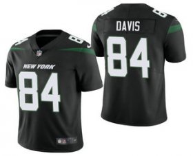 Wholesale Cheap Men\'s New York Jets #84 Corey Davis Black 2021 Vapor Untouchable Stitched NFL Nike Limited Jersey