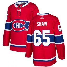 Wholesale Cheap Adidas Canadiens #65 Andrew Shaw Red Home Authentic Stitched NHL Jersey