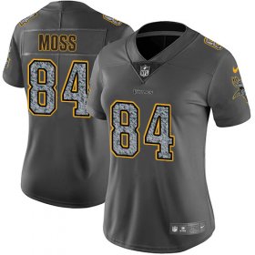 Wholesale Cheap Nike Vikings #84 Randy Moss Gray Static Women\'s Stitched NFL Vapor Untouchable Limited Jersey