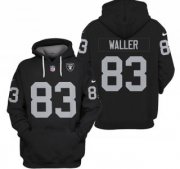 Wholesale Cheap Men's Las Vegas Raiders #83 Darren Waller Black 2021 Pullover Hoodie