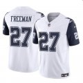 Cheap Youth Dallas Cowboys #27 Royce Freeman White 2023 F.U.S.E. Color Rush Limited Stitched Football Jersey