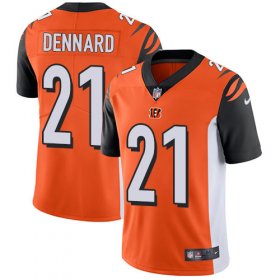 Wholesale Cheap Nike Bengals #21 Darqueze Dennard Orange Alternate Men\'s Stitched NFL Vapor Untouchable Limited Jersey