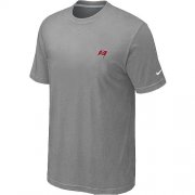 Wholesale Cheap Nike Tampa Bay Buccaneers Chest Embroidered Logo T-Shirt Grey