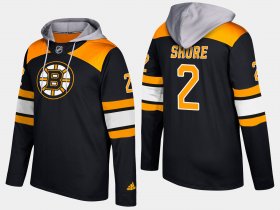 Wholesale Cheap Bruins #2 Eddie Shore Black Name And Number Hoodie