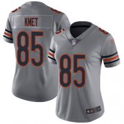 Wholesale Cheap Nike Bears #85 Cole Kmet Silver Women's Stitched NFL Limited Inverted Legend Jersey