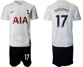 Wholesale Cheap Men 2021-2022 Club Tottenham Hotspur home white 17 Nike Soccer Jersey