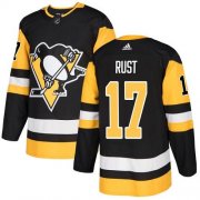 Wholesale Cheap Adidas Penguins #17 Bryan Rust Black Home Authentic Stitched Youth NHL Jersey