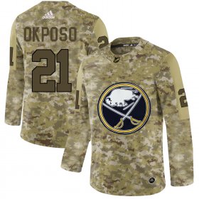 Wholesale Cheap Adidas Sabres #21 Kyle Okposo Camo Authentic Stitched NHL Jersey