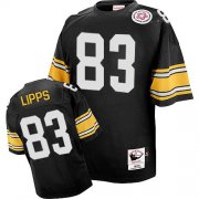 Wholesale Cheap Mitchell And Ness Steelers #83 Louis Lipps Black Stitched NFL Jersey