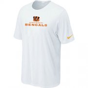 Wholesale Cheap Nike Cincinnati Bengals Authentic Logo NFL T-Shirt White