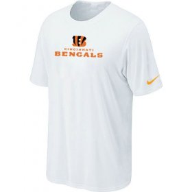 Wholesale Cheap Nike Cincinnati Bengals Authentic Logo NFL T-Shirt White