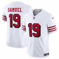 Wholesale Cheap Men's San Francisco 49ers #19 Deebo Samuel New White 2023 F.U.S.E. Vapor Untouchable Limited Stitched Football Jersey