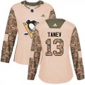 Wholesale Cheap Adidas Penguins #13 Brandon Tanev Camo Authentic 2017 Veterans Day Women's Stitched NHL Jersey