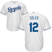 Wholesale Cheap Royals #12 Jorge Soler White Cool Base Stitched Youth MLB Jersey