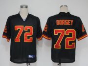 Wholesale Cheap Chiefs #72 Glenn Dorsey Black Stitched NFL Jersey