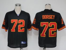 Wholesale Cheap Chiefs #72 Glenn Dorsey Black Stitched NFL Jersey