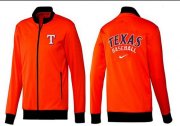 Wholesale Cheap MLB Texas Rangers Zip Jacket Orange
