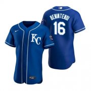 Wholesale Cheap Men's Kansas City Royals #16 Andrew Benintendi Blue Flex Base Stitched Jersey