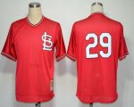 Wholesale Cheap Mitchell And Ness Cardinals #29 Vince Coleman Red Throwback Stitched MLB Jersey