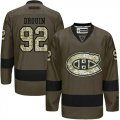 Wholesale Cheap Adidas Canadiens #92 Jonathan Drouin Green Salute to Service Stitched Youth NHL Jersey