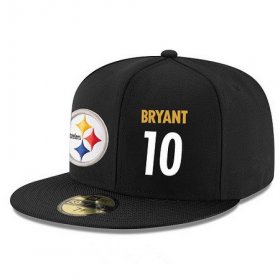 Wholesale Cheap Pittsburgh Steelers #10 Martavis Bryant Snapback Cap NFL Player Black with White Number Stitched Hat